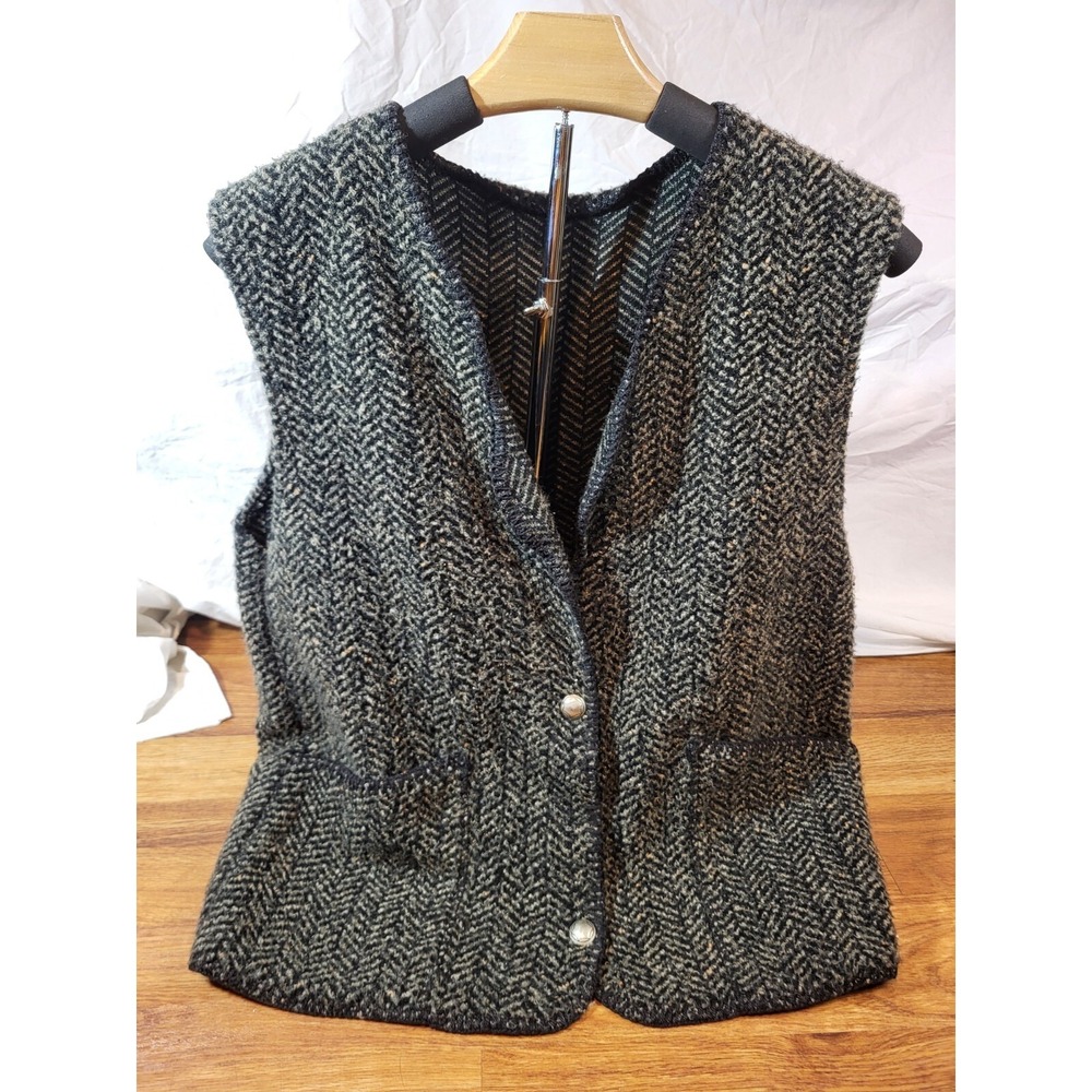 Vintage Chuck Roast Fleece Herringbone Vest Read